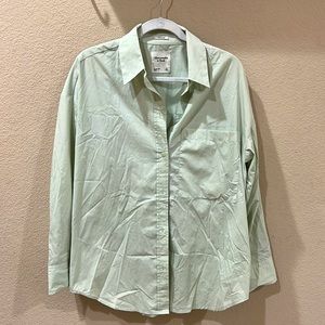Abercrombie & Fitch Oversized Poplin Button-Up Shirt